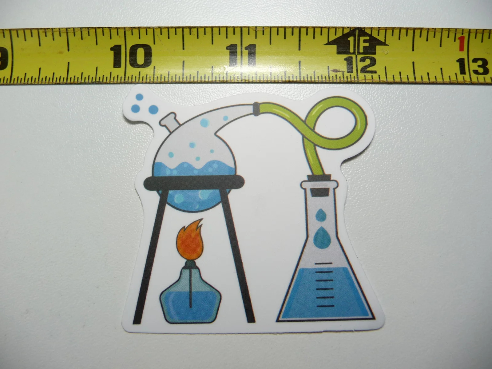 LAB EXPERIMENT FLAME BEAKER SMALL STICKER DECAL SCHOOL TEACHER PROFESSOR