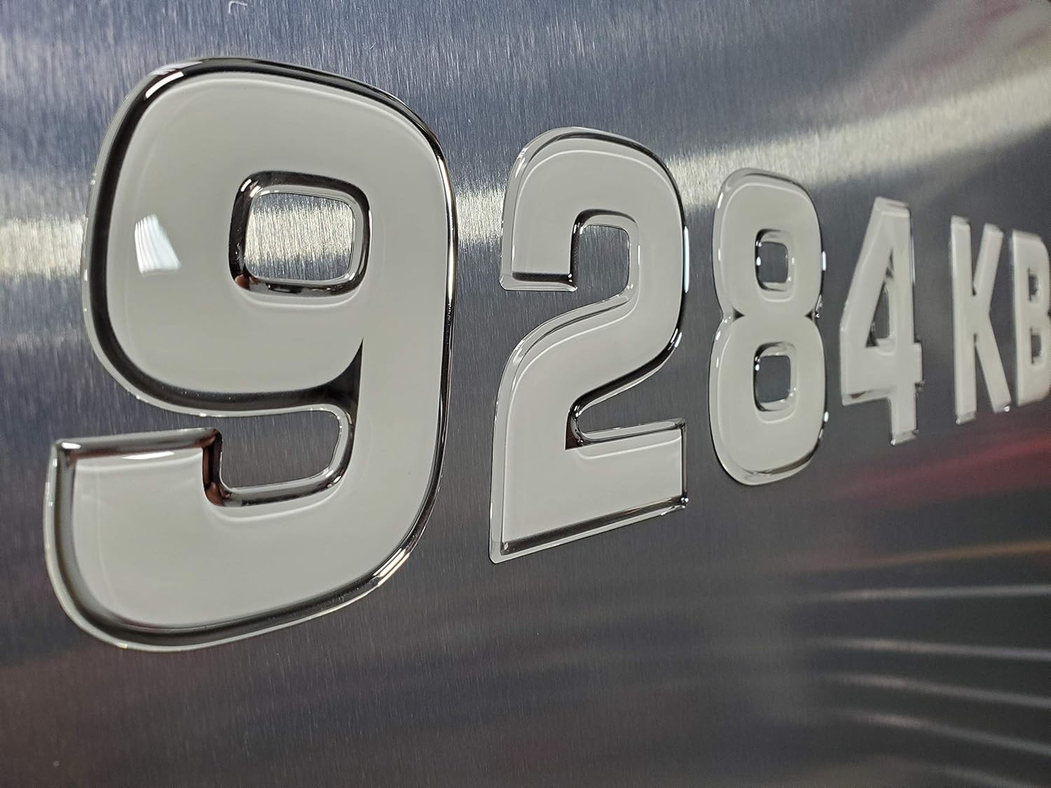 Boat Registration Numbers Raised 3D Marine Waterproof UV Stickers 3 Inch White