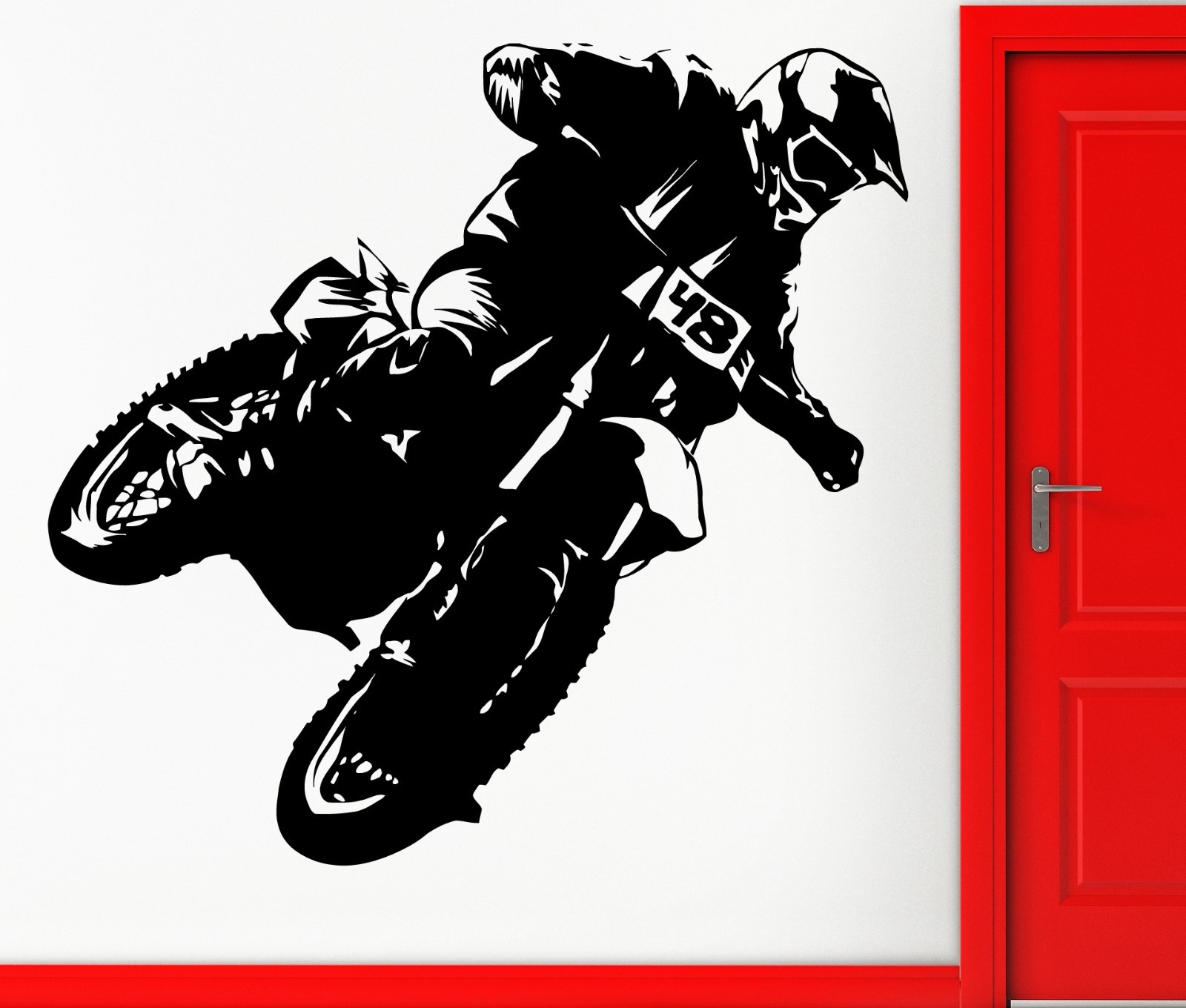 Wall Stickers Vinyl Decal Biker Sport Bike Speed Extreme Sport Decor (z2277)