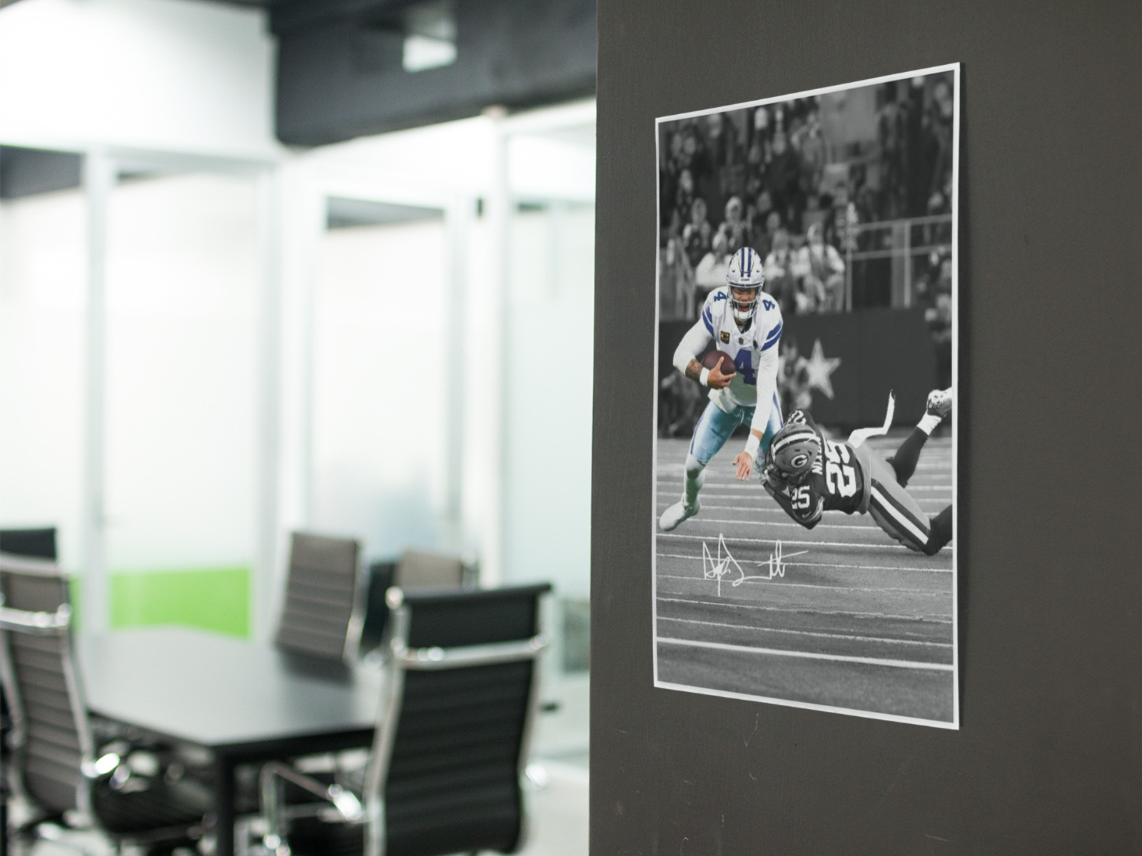 Football Quarterback Wall Vinyl Decal Graphic Poster Print Removable Adhesive