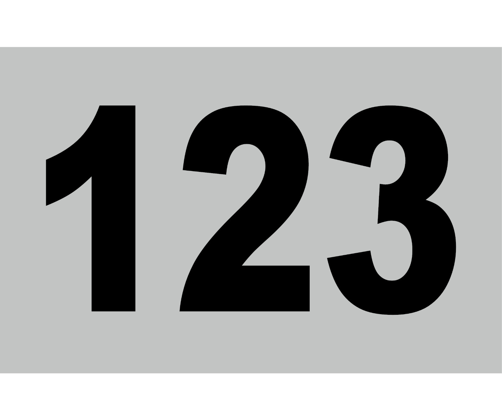 Racing Number Vinyl Decal Sticker Dirt Bike Race Car Multiple sizes