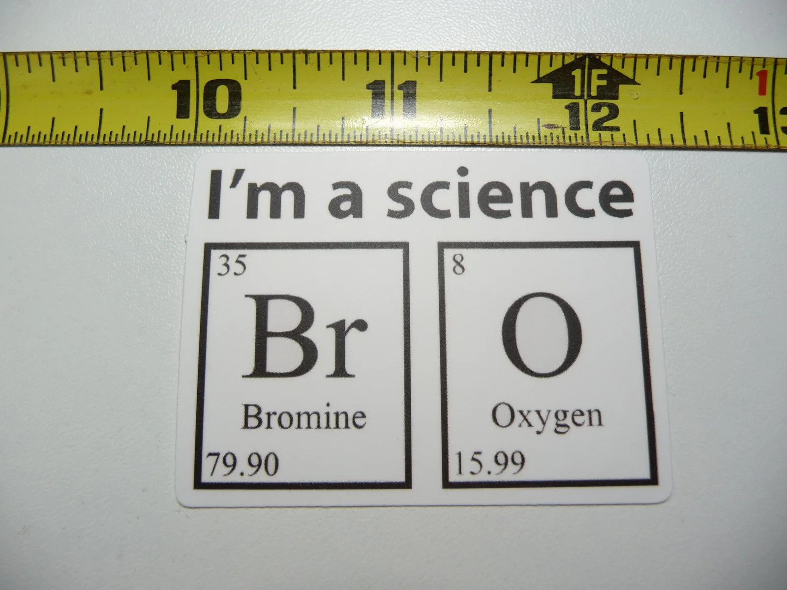 SCIENCE BRO FUNNY PERIODIC CHART SMALL STICKER DECAL SCHOOL TEACHER PROFESSOR