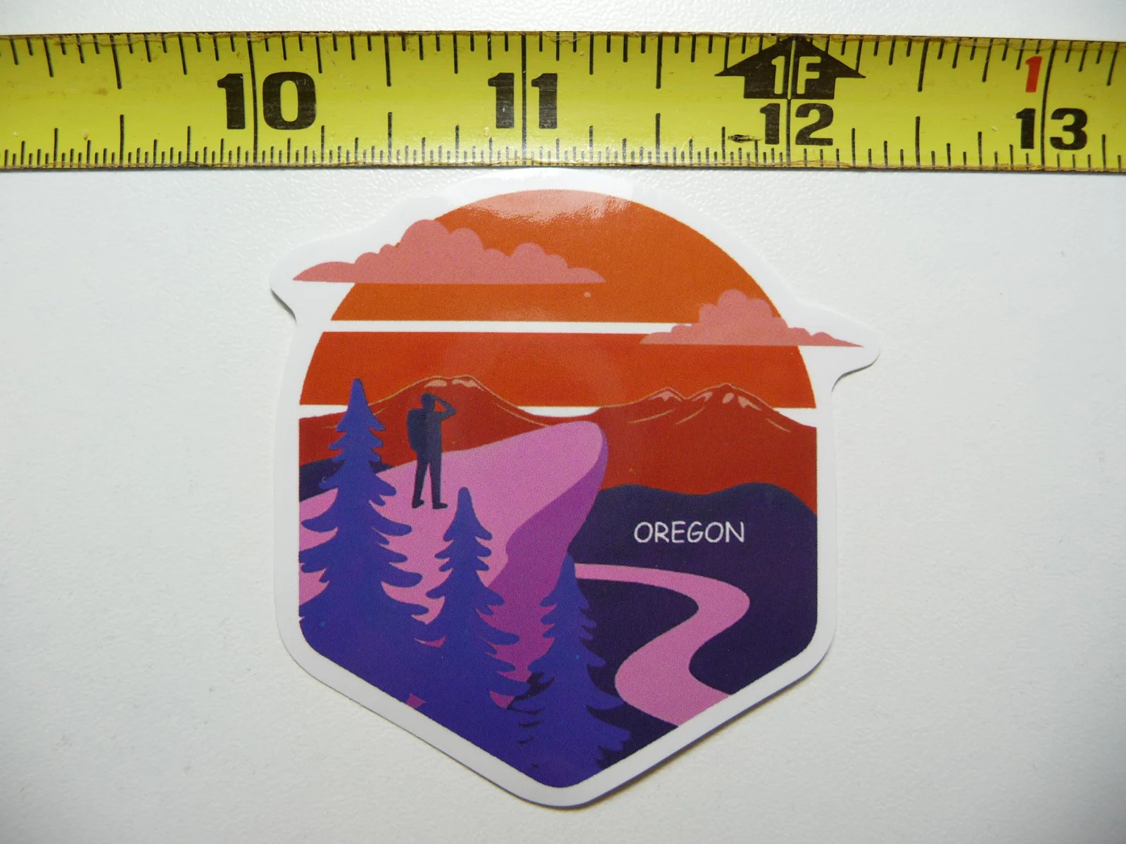 OREGON HIKE HIKING PEAK VIEW SMALL STICKER DECAL PRIDE SOUVENIR TRAVEL MEMORIES