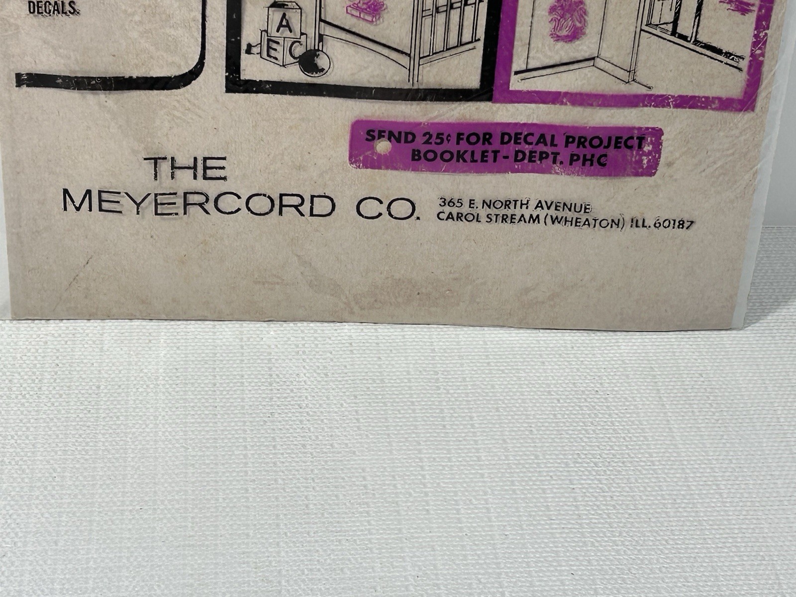 Vintage Meyercord Decals Classic Cars Retro Ford Cadillac Stickers Decor