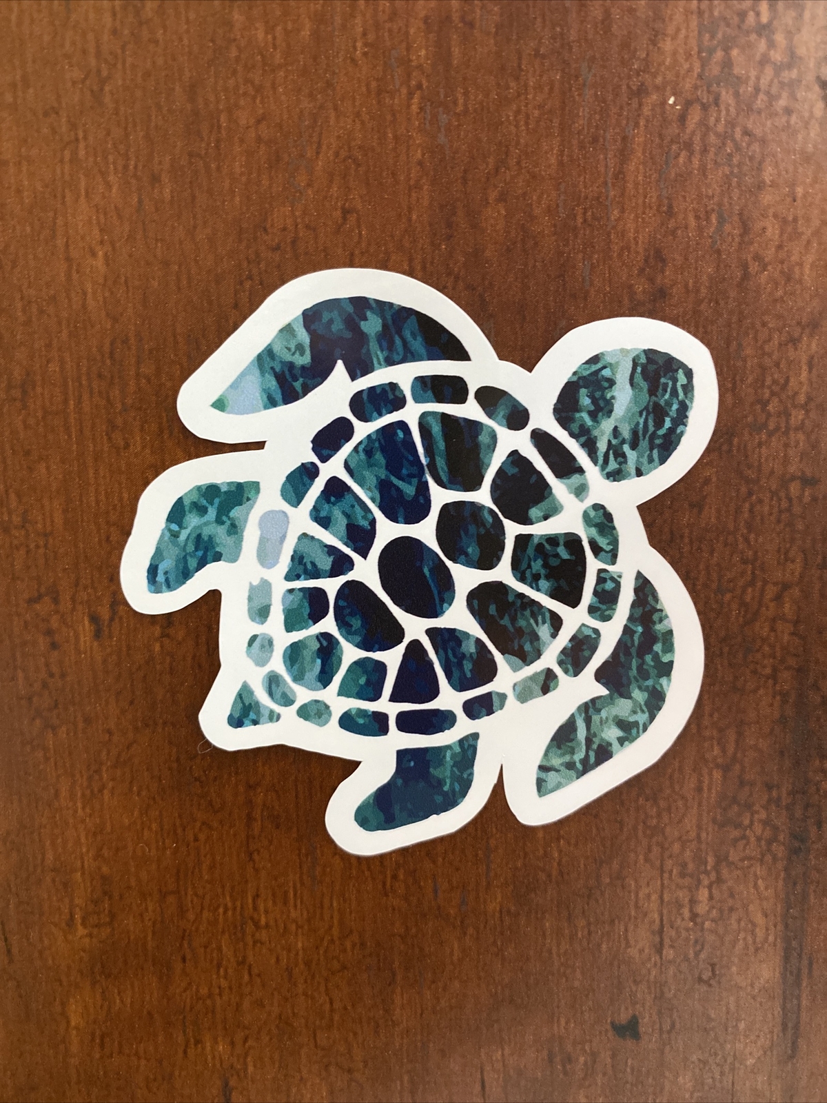 Sea Turtle Sticker Ocean Wave Waterproof – Buy Any 4 for $1.75 Each Storewide!