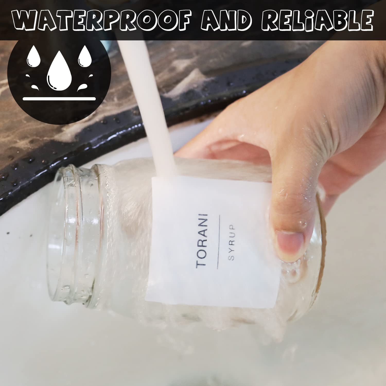AIEX Coffee Syrup Labels, 84pcs Waterproof White Minimalist Stickers for Bott…