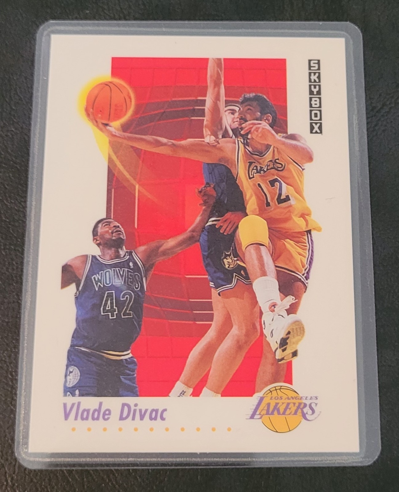 Vlade Divac Vintage Basketball Card HOF Fridge/Locker/Cabinet Laminated Magnet