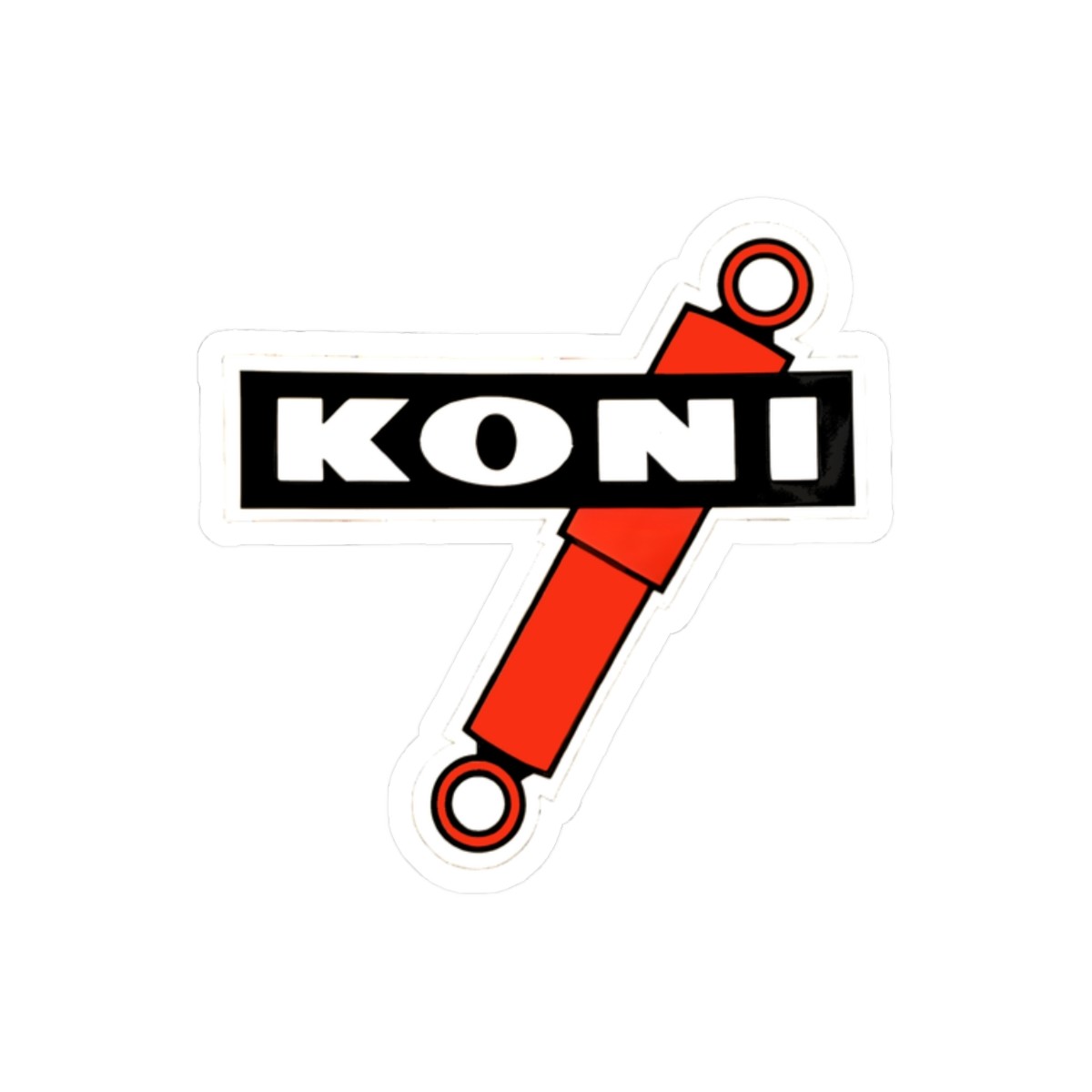 1.5 inch Vintage KONI Shock Decal Sticker | Racing Ferrari Porsche 911 AHRMA USA