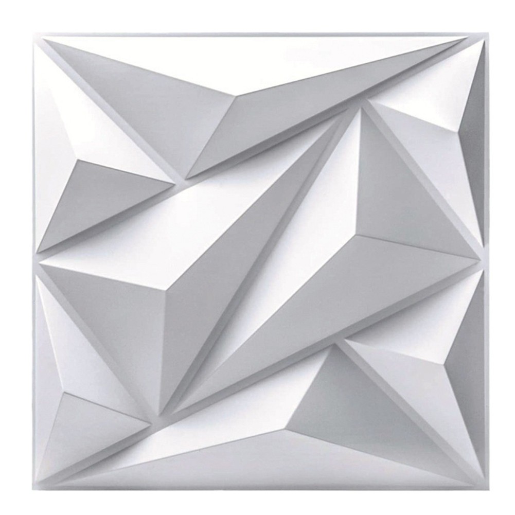 50/100X Matte 20×20 in Square 3D Diamond Textured PVC Stick On WALL PANELS Event