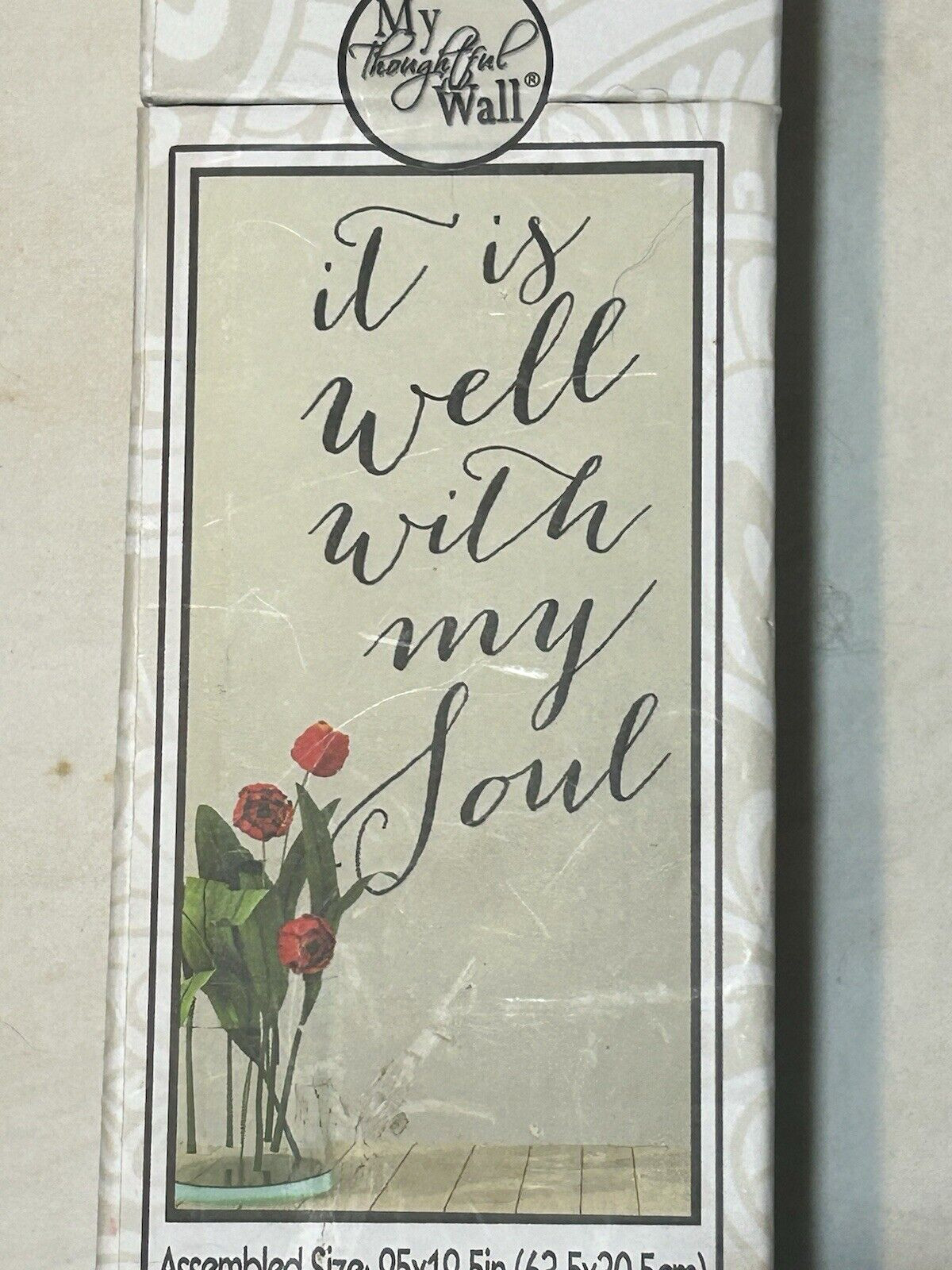 My Thoughtful Wall "It is Well With My Soul" Vinyl Lettering Wall Art 25"x12.5"