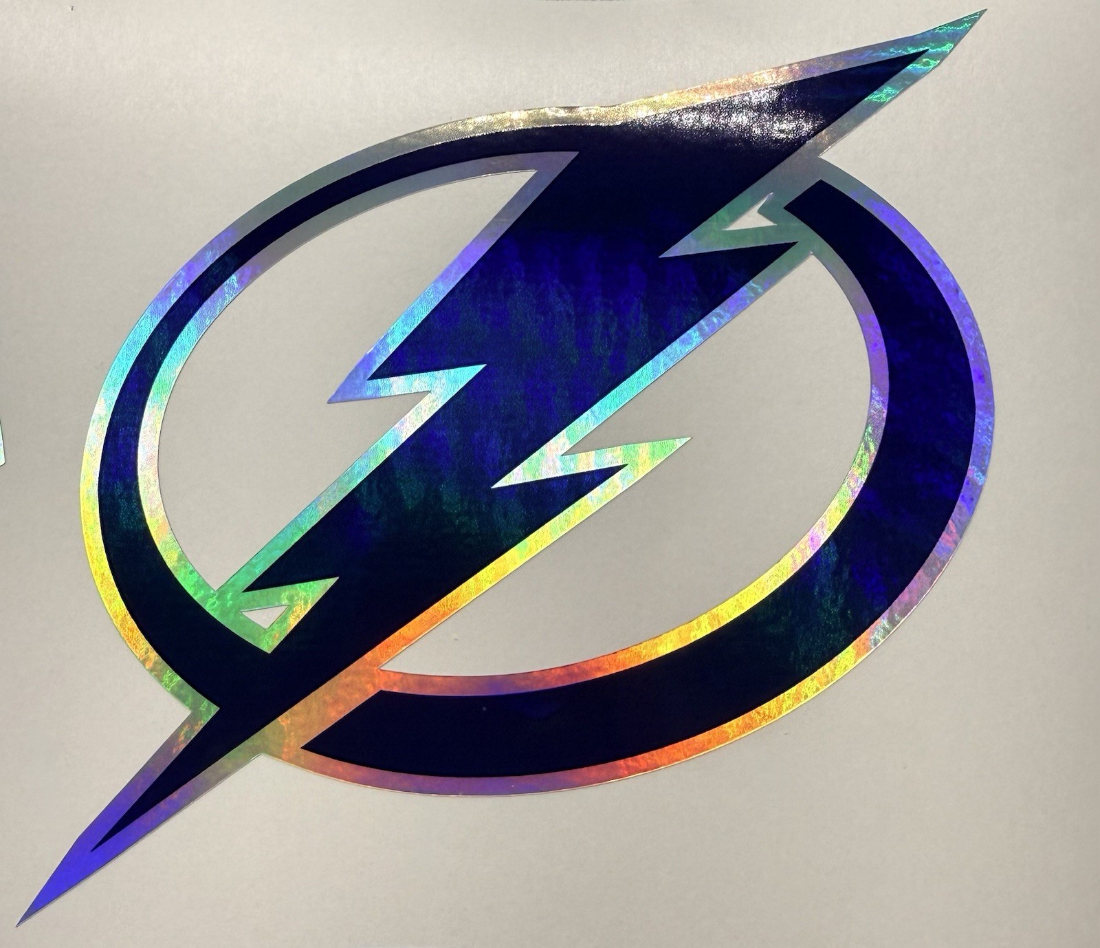 Tampa Bay Lightning Holographic Vinyl Decal