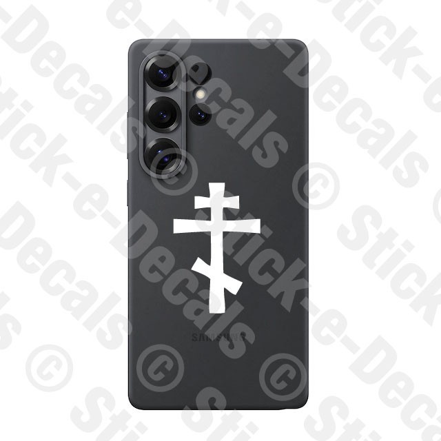 EASTERN ORTHODOX CROSS Solid Vinyl Decal Sticker CHRISTIAN RUSSIAN