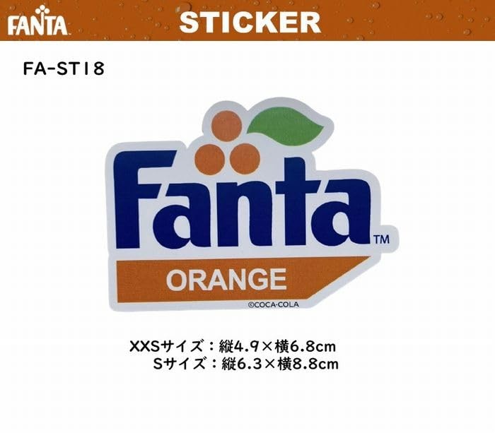 FANTA Sticker Small Size Waterproof Outdoor Indoor Decal Lightfast