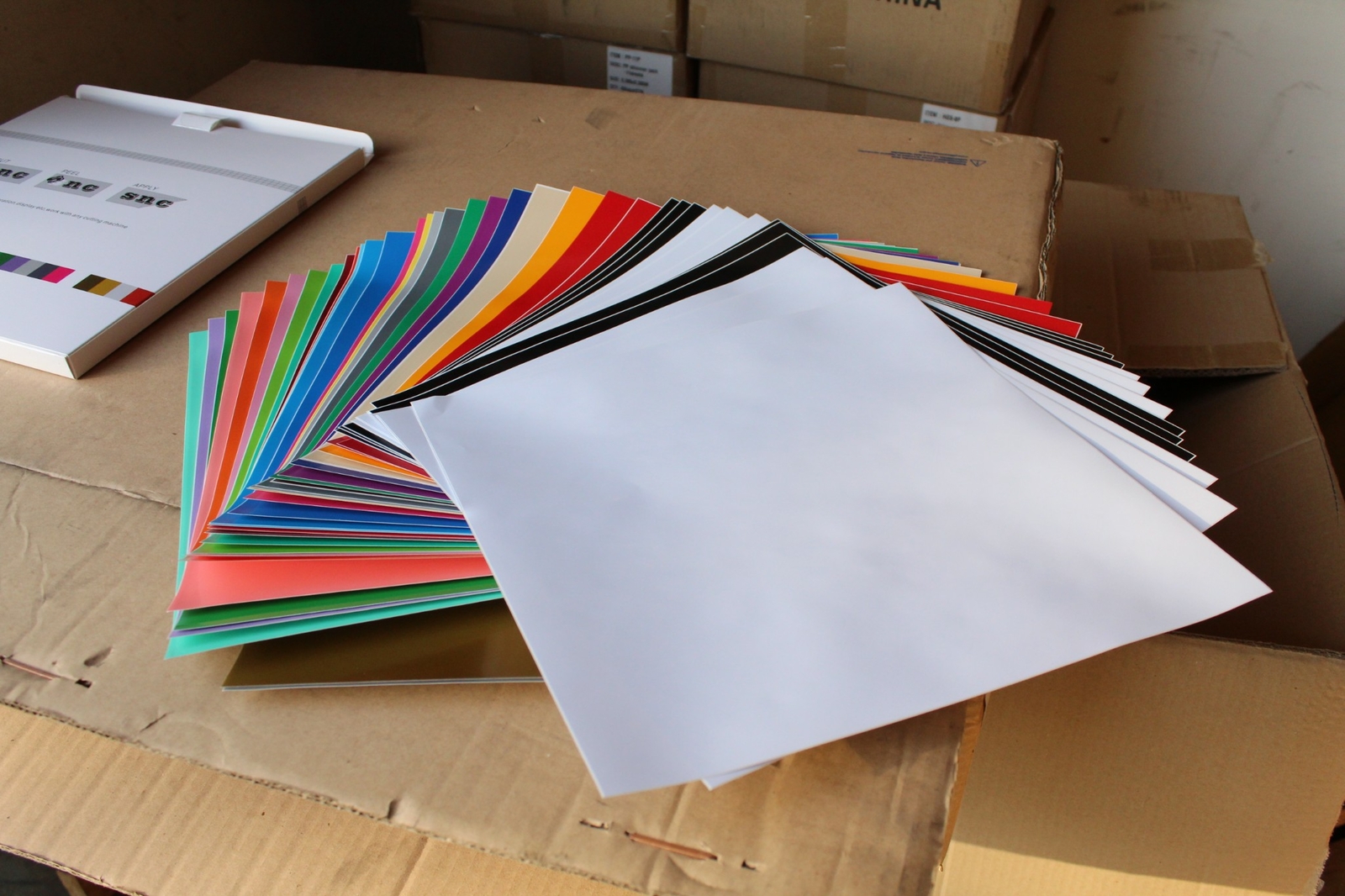SNC Tuning Adhesive Assorted Gloss Color 12"x12" 40pk Mixed Vinyl Sticker Sheet