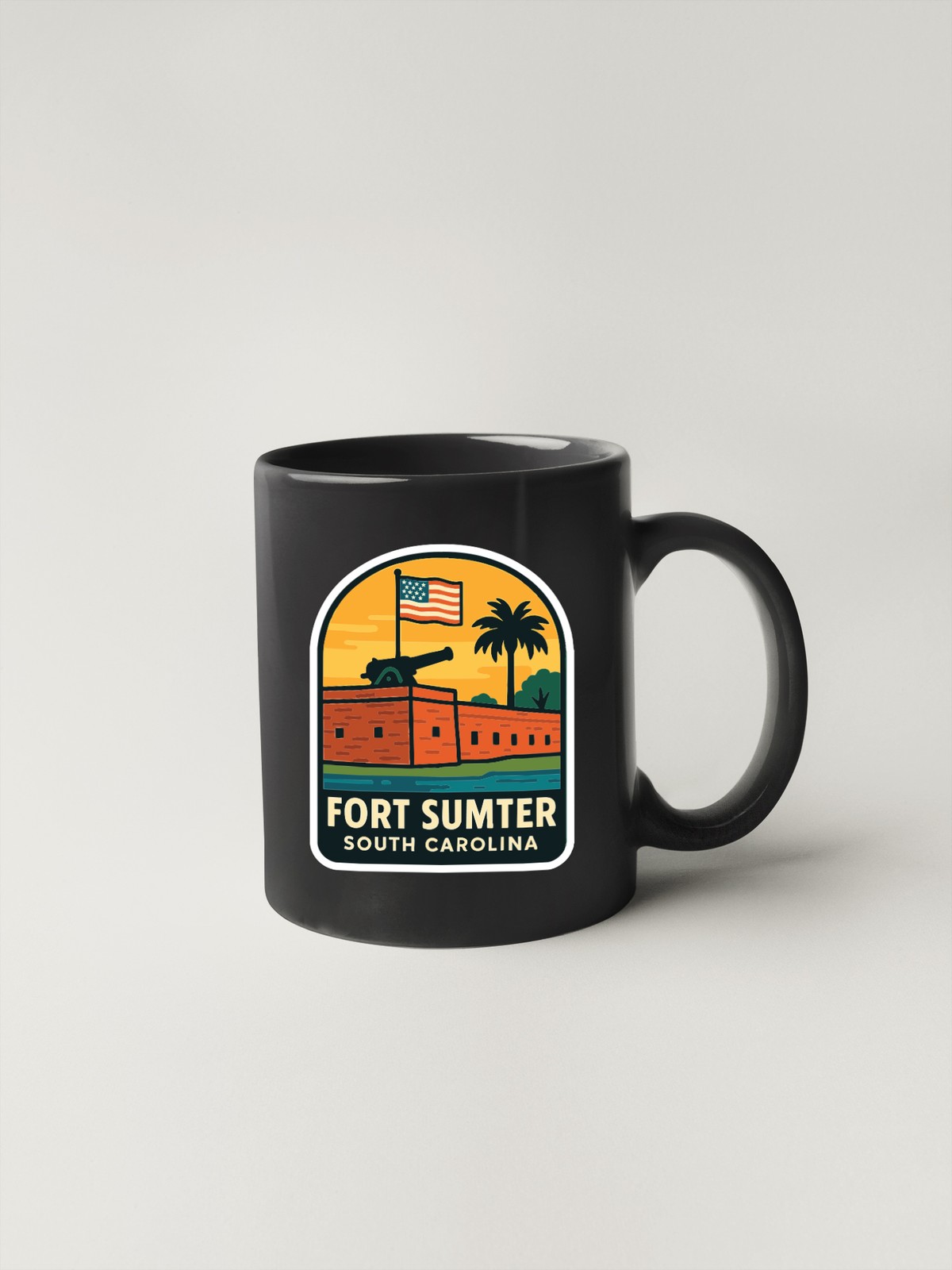 Fort Sumter South Carolina Sticker Decal Vinyl Die-Cut Symbolic Landmark Design