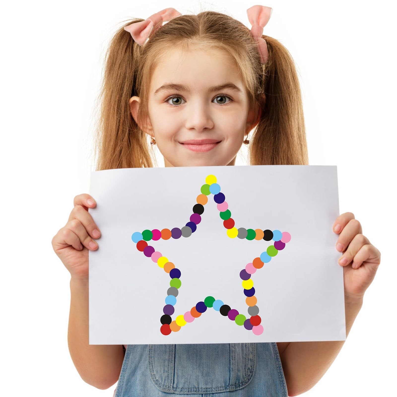 8800PCS Colored Dot Stickers 1/2 Inch Dot Stickers for Toddlers Small Circle …