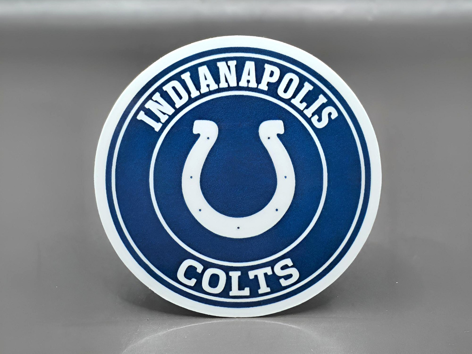 Indianapolis Football Fan Vinyl Stickers Blue White Horseshoe Sports Decals