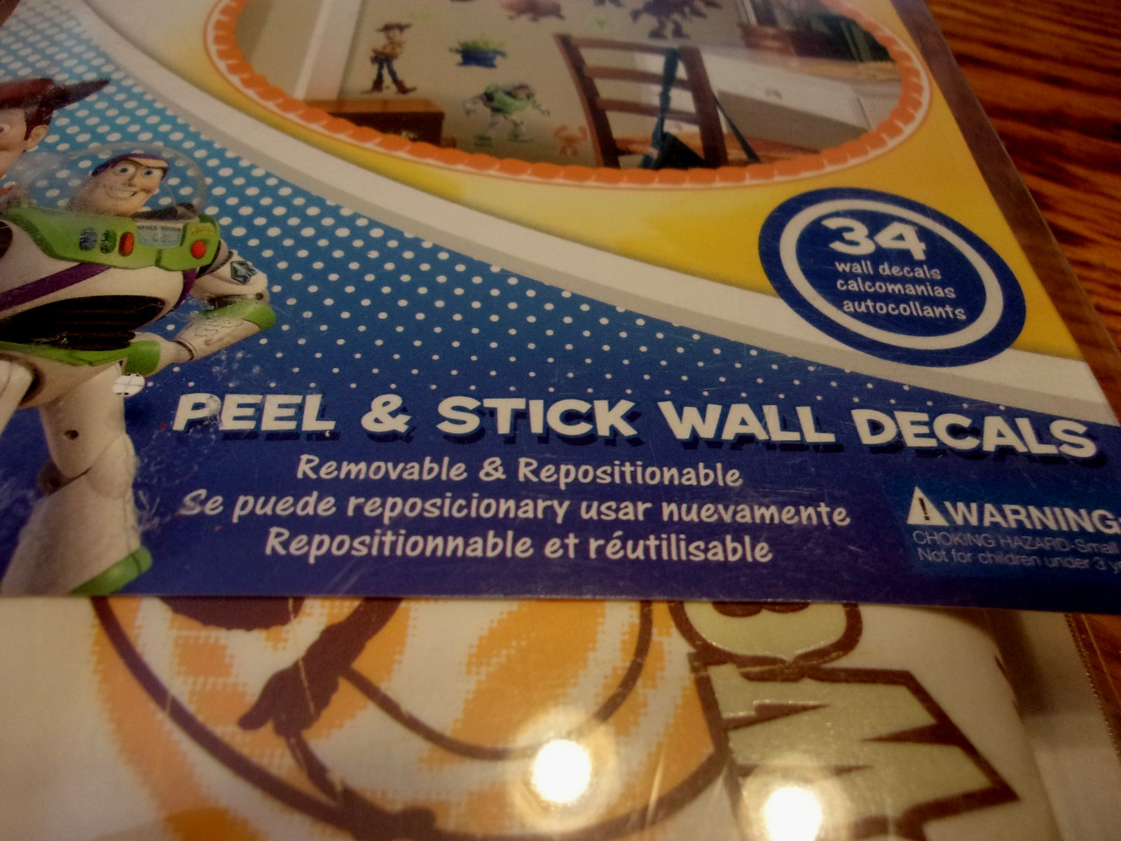 Toy Story Wall Decal Set- New- Buzz Lightyear, Sheriff Woody, and More!