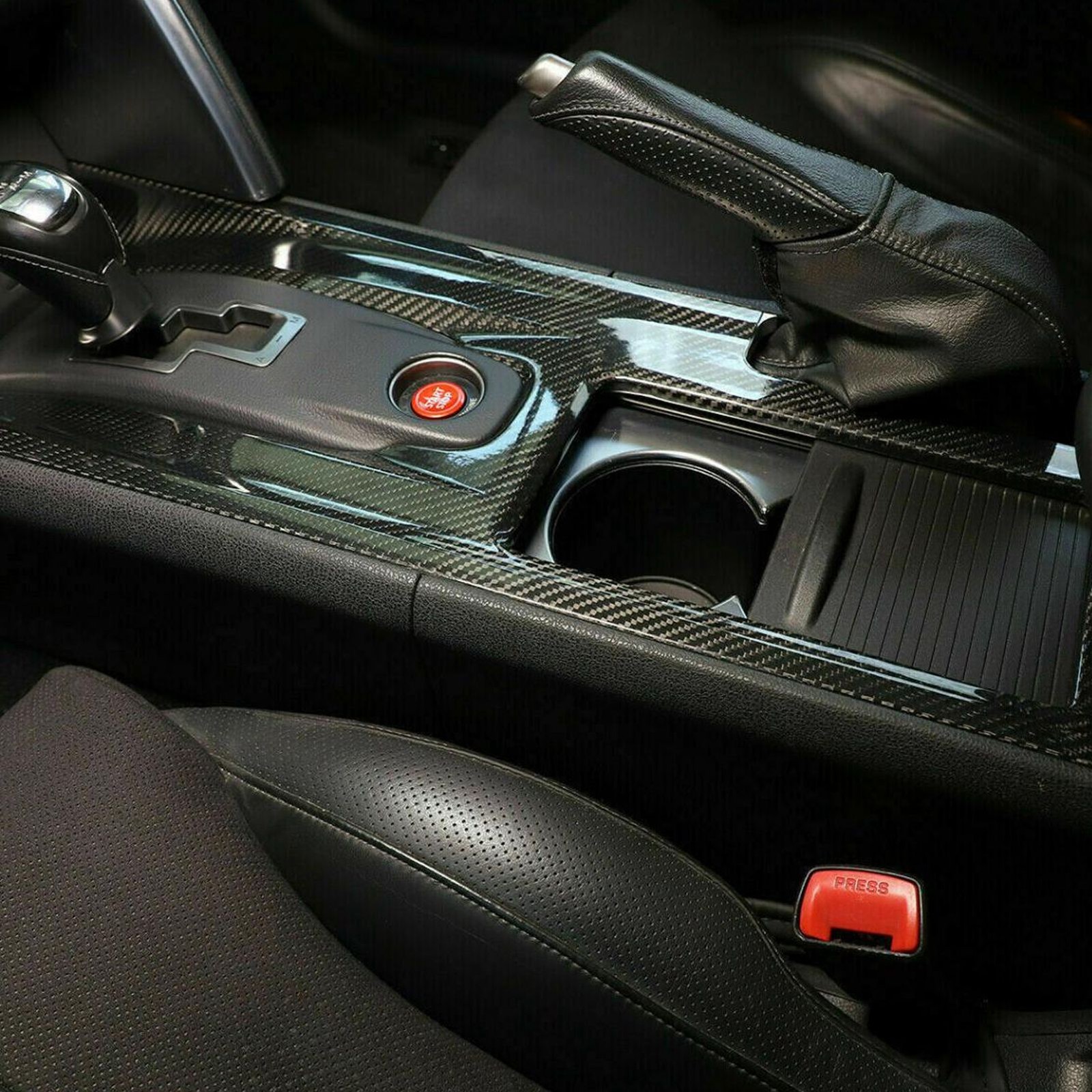 Carbon Fiber Central Control Trim For GTR R35 Scratch Protection ZZGE