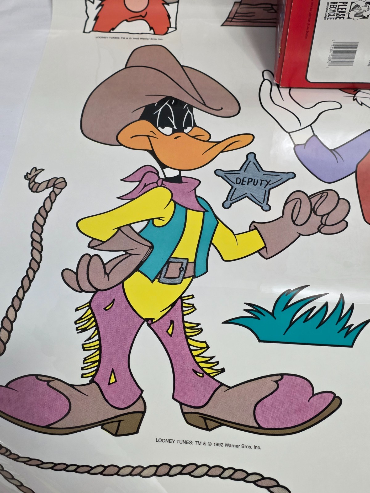 PRISS PRINTS JUMBO STICK UPS 15 PC SET LOONEY TUNES 1992 ROAD RUNNER BUGS TWEETY