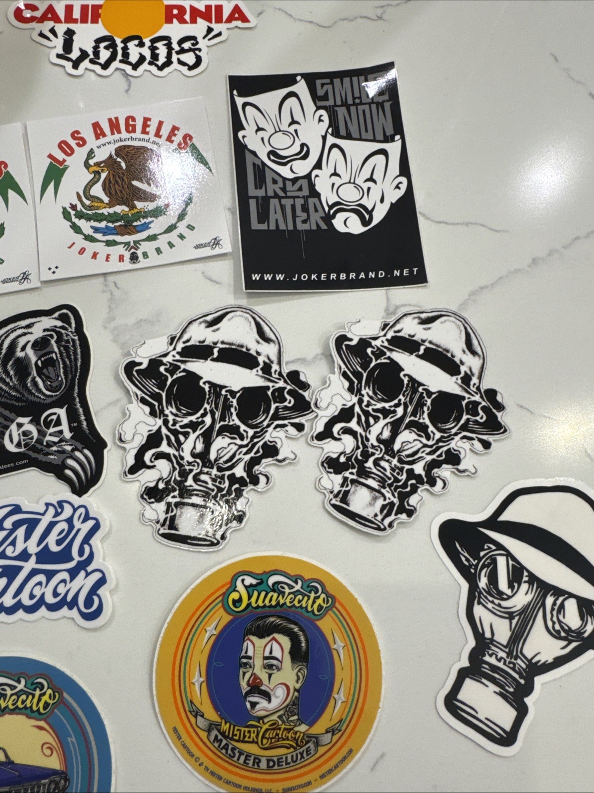 Chicano Decals, Assorted/ Joker, Psycho Realm, Mister Cartoon, DGA, Cali Locos