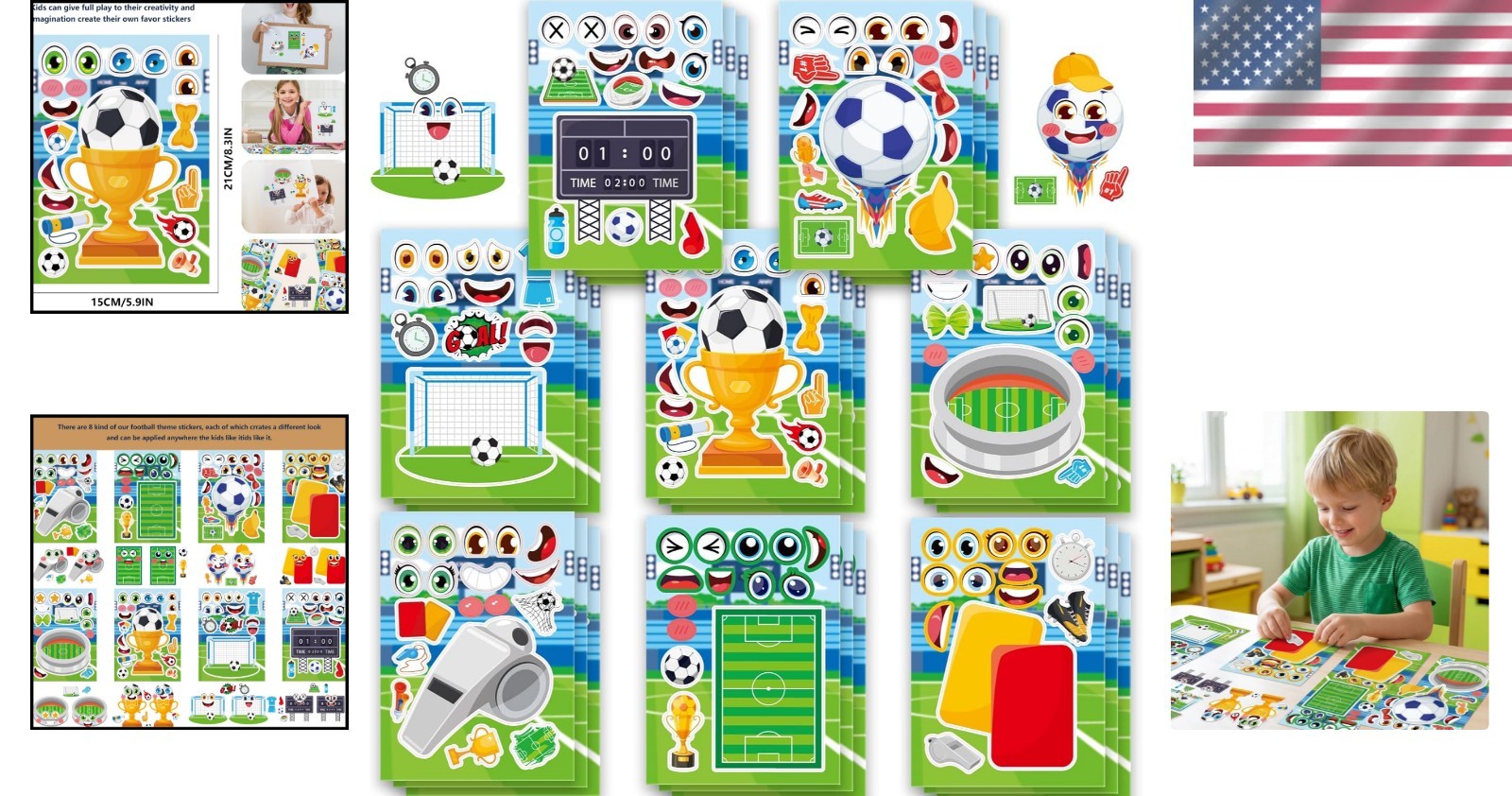 2026 World Cup Themed Make Your Own Soccer Stickers – Perfect for Party Crafts
