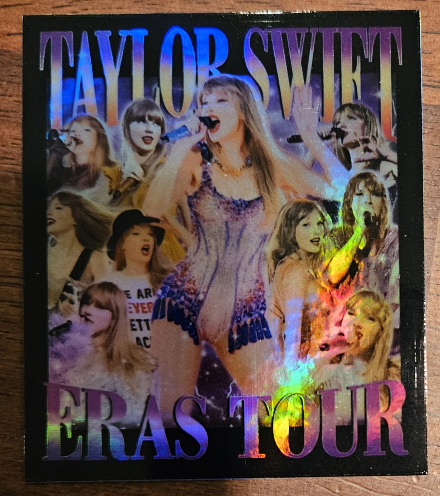 Taylor Swift Holographic Sticker Eras Tour 2.5"x3.5" Weatherproof