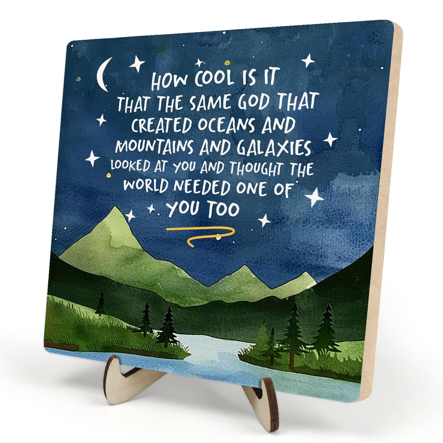 Motivational Quotes Wooden Plaque Sign, How Cool Is It That The Same God Wood…