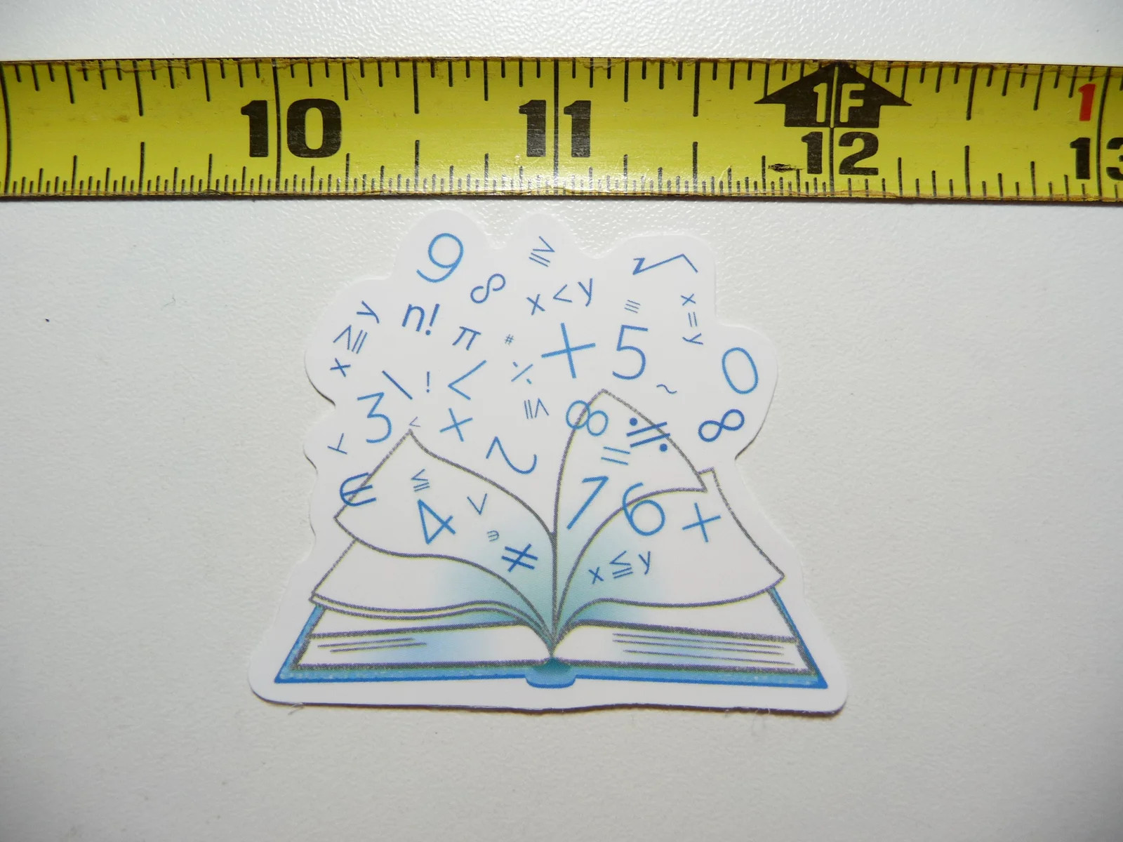 BOOK FULL OF NUMBERS FORMULAS MATH SMALL STICKER DECAL MATHEMATICS SCHOOL CLASS