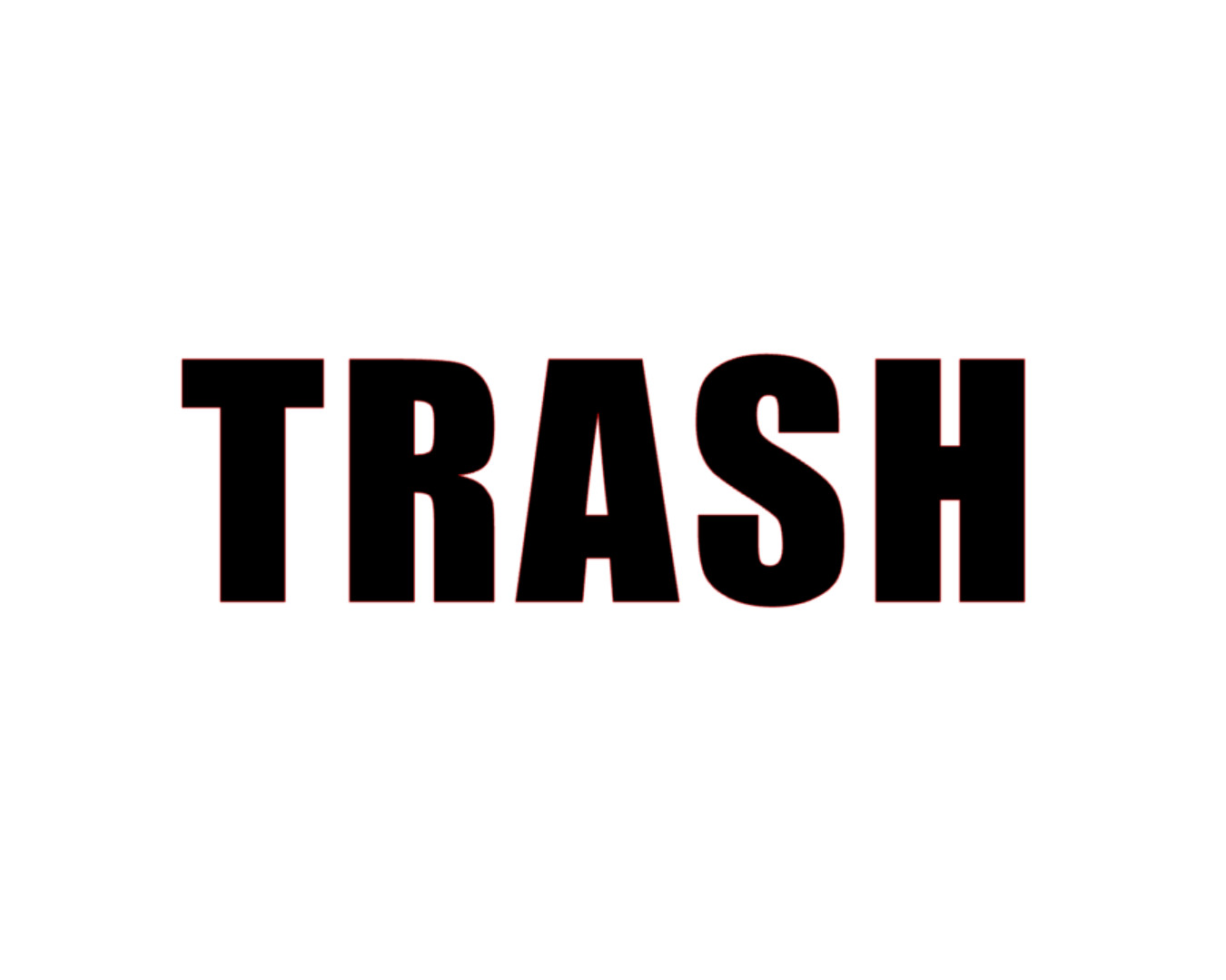 Trash Sticker PICK COLOR Vinyl Decal Garbage Waste Bin Symbol Recycle Wall Door