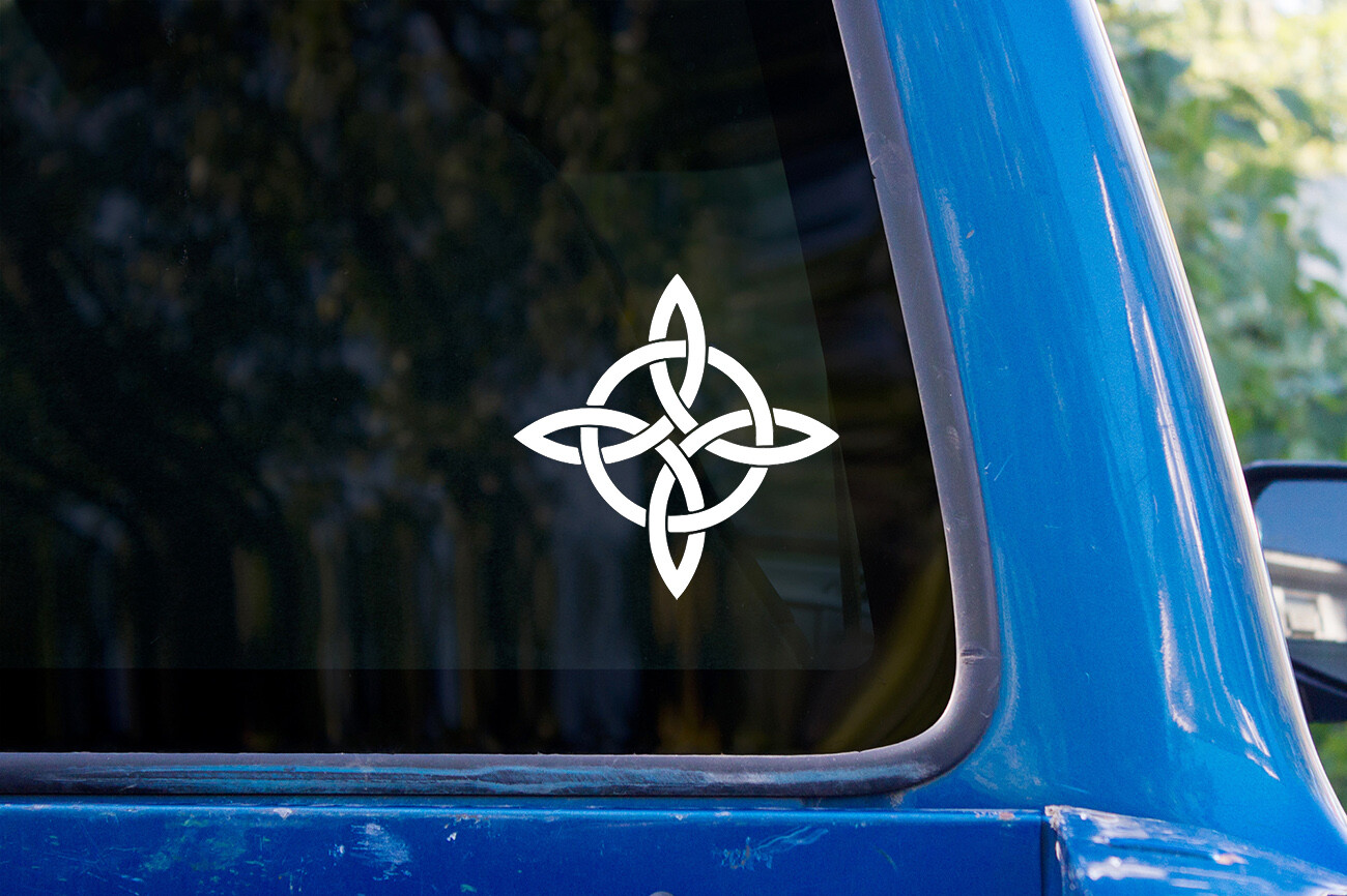 Witches Knot vinyl sticker decal wiccan charm car laptop