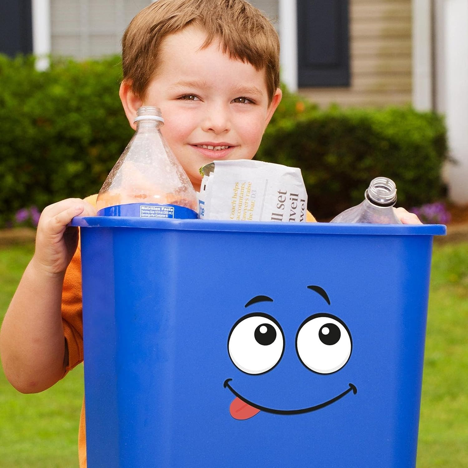 Humorous Trash Can Stickers – Cute Adhesive Decals for Indoor & Outdoor Use