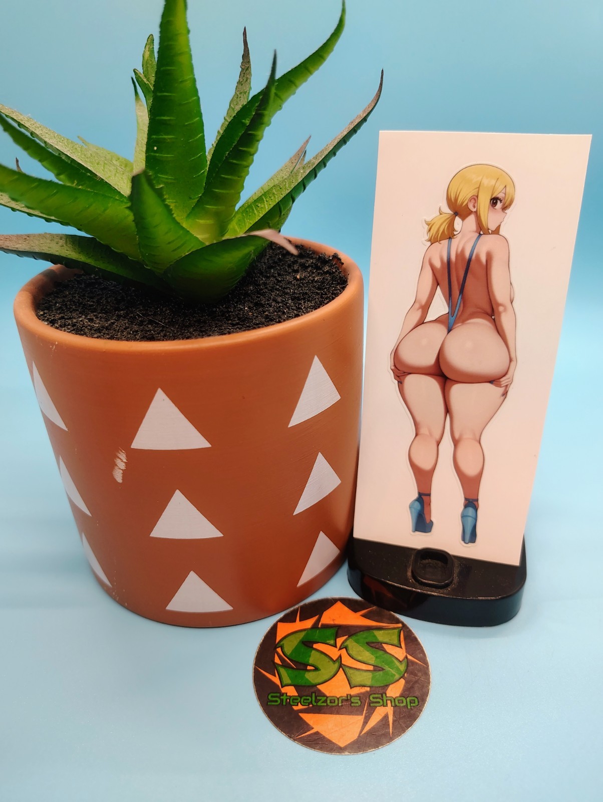 (4.5 Inches) Lucy Heartfilia (String Swimsuit #2) Water-Resistant Vinyl Sticker