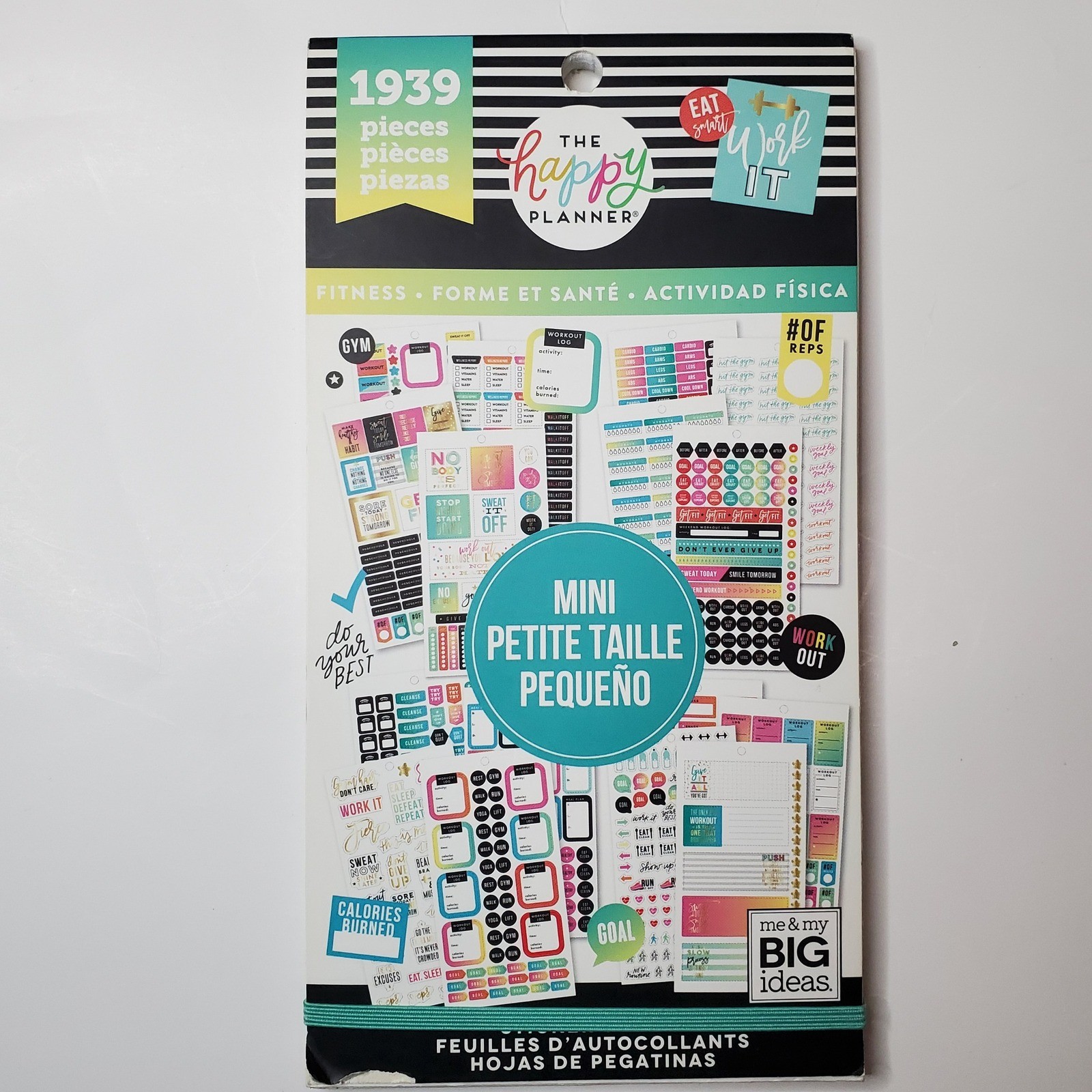 The Happy Planner Mini Fitness Sticker Value Pack 1939 Pieces PPSV-36-3048