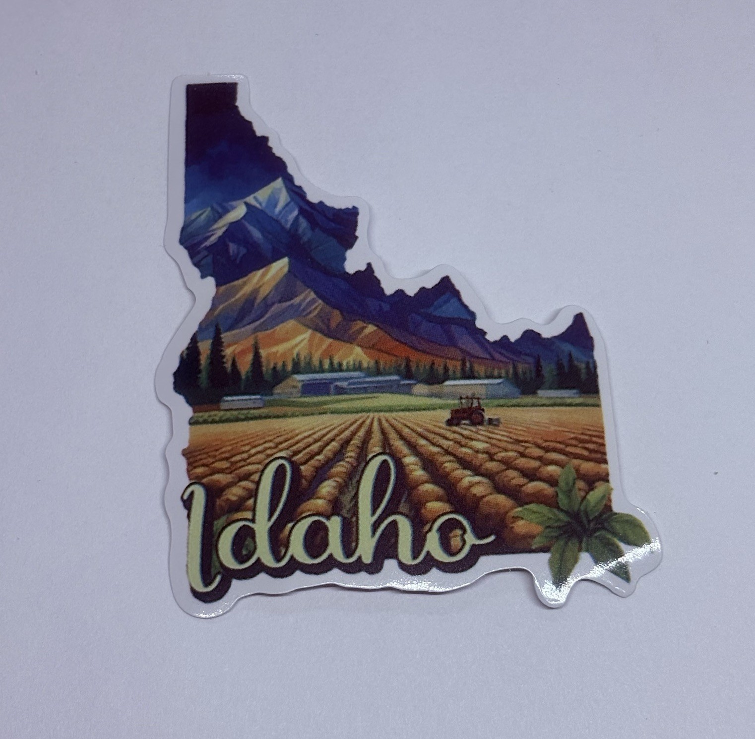Idaho State Map Sticker Decal Farm Travel Tour Souvenir Journal Vinyl Art Tc6