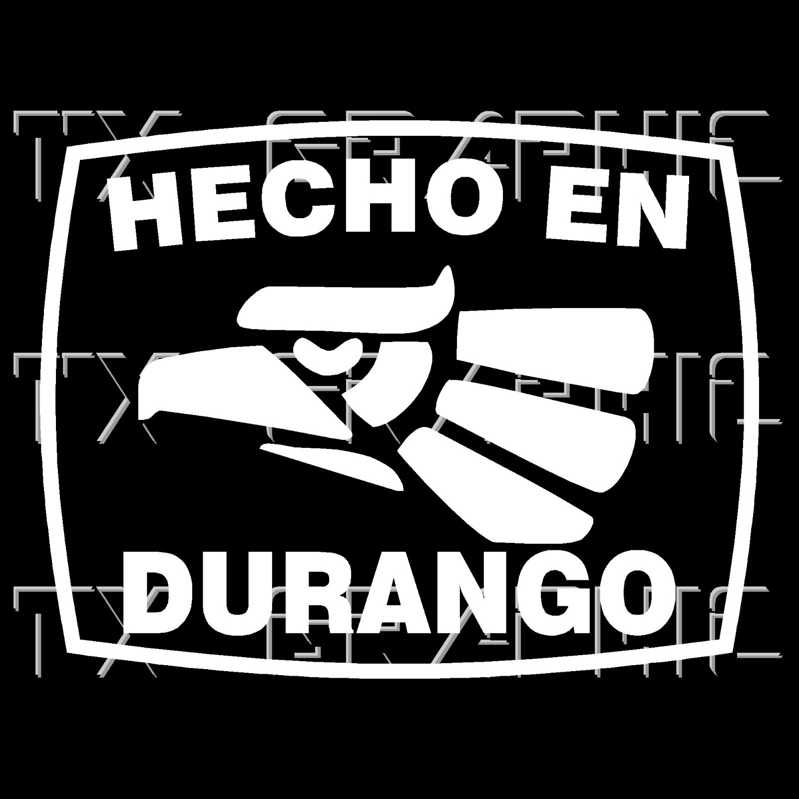 Hecho En Durango DGO Estado de Mexico State Aztec Aguila Decal Sticker