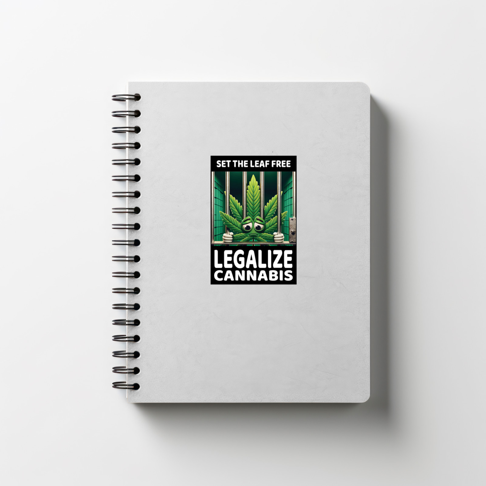 Set the Leaf Free, Legalize Cannabis 2×3" Waterproof Vinyl Decal – Free Shipping