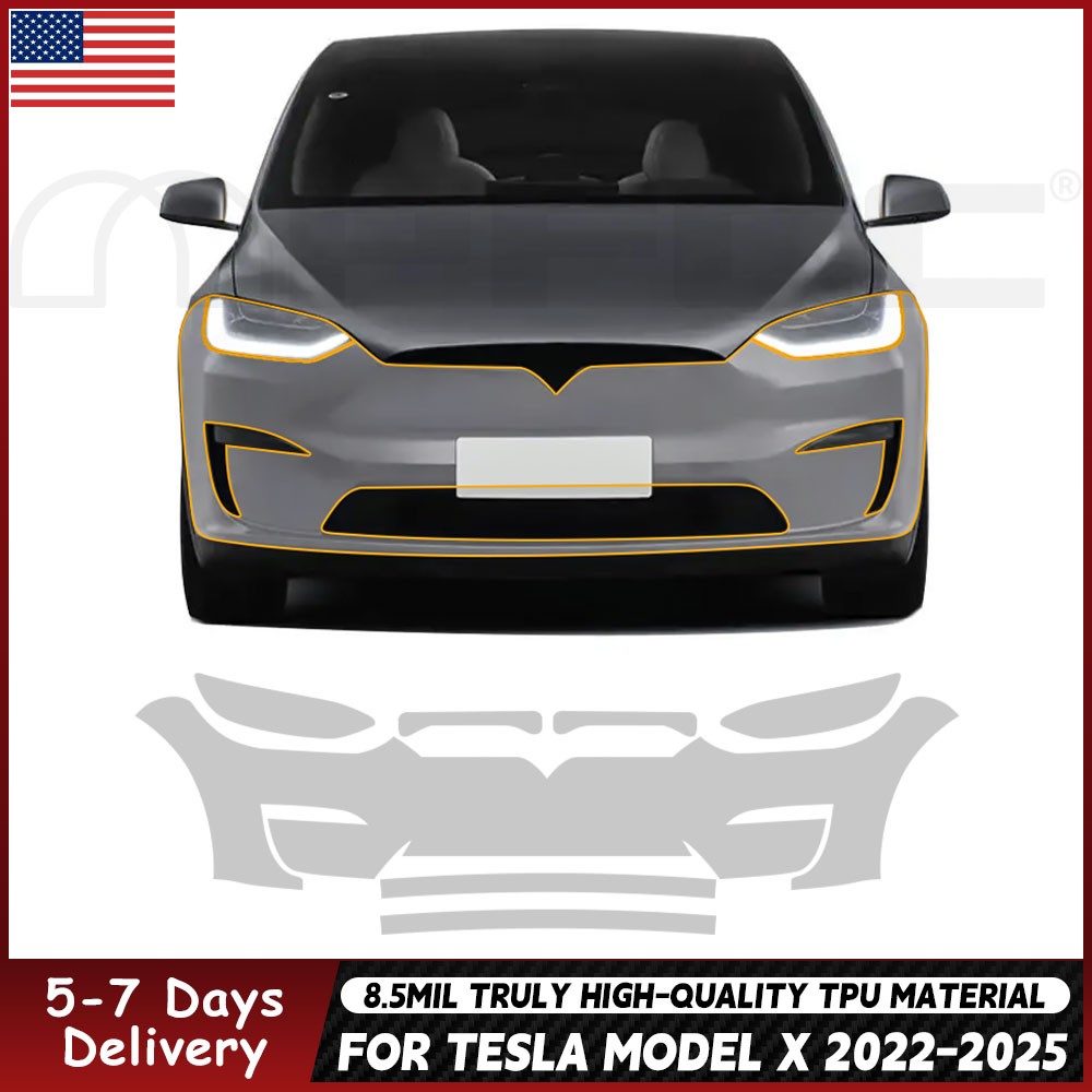 Tesla Model X 2022-2026 PreCut PRO Series Paint Protection Film Clear PPF TPU