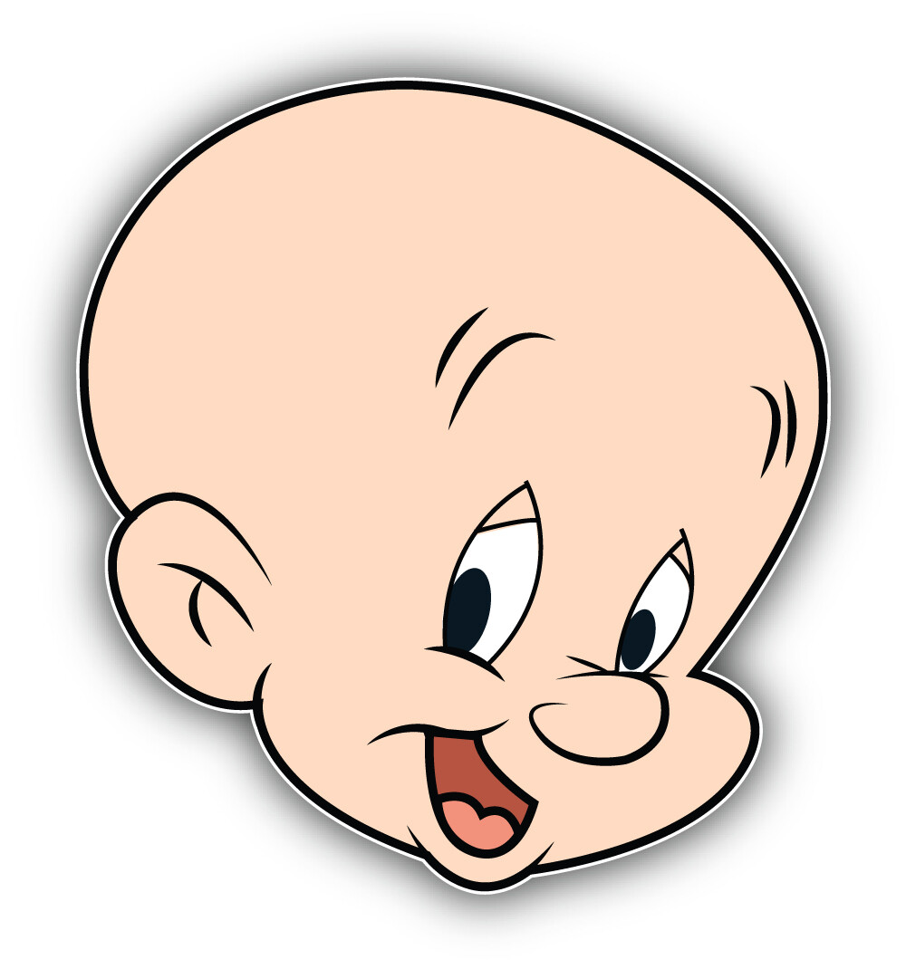 Looney Tunes Cartoon Elmer Fudd Sticker Bumper Decal – "SIZES"