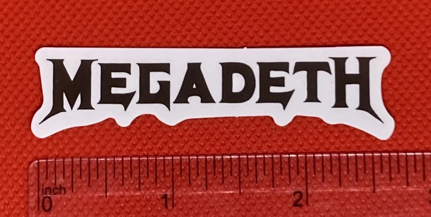 Megadeth Black And White Decal Sticker Fast Free US Shipping! 🇺🇸