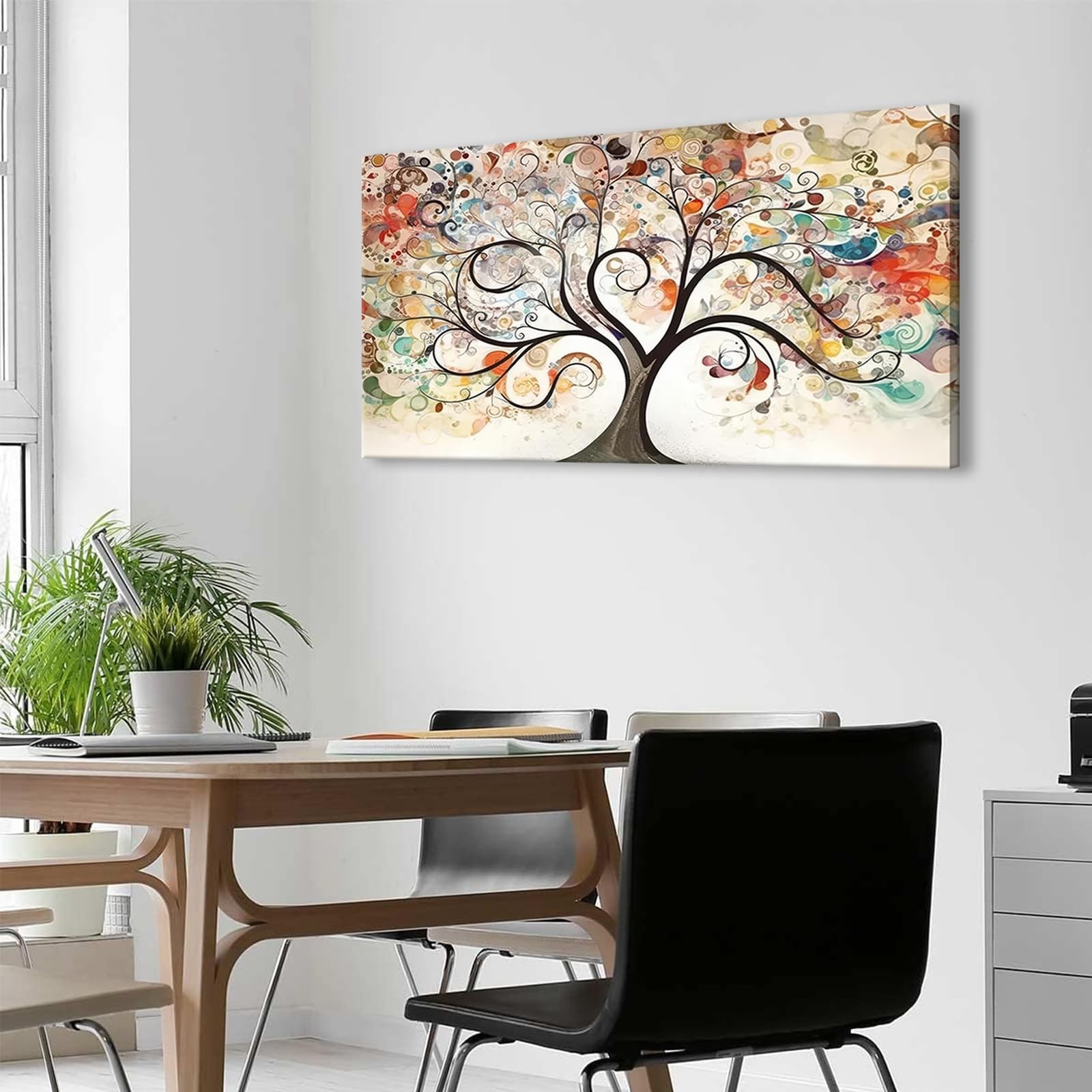 Tree of Life Canvas Wall Art Abstract plant picture Natural Scenery Poster Pr…