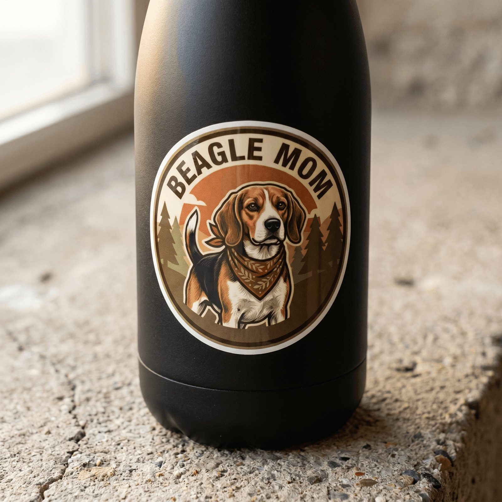 Beagle Mom T-Shirt Beagle Dog Gift Women Graphic Tee Mothers Day Vintage Cute