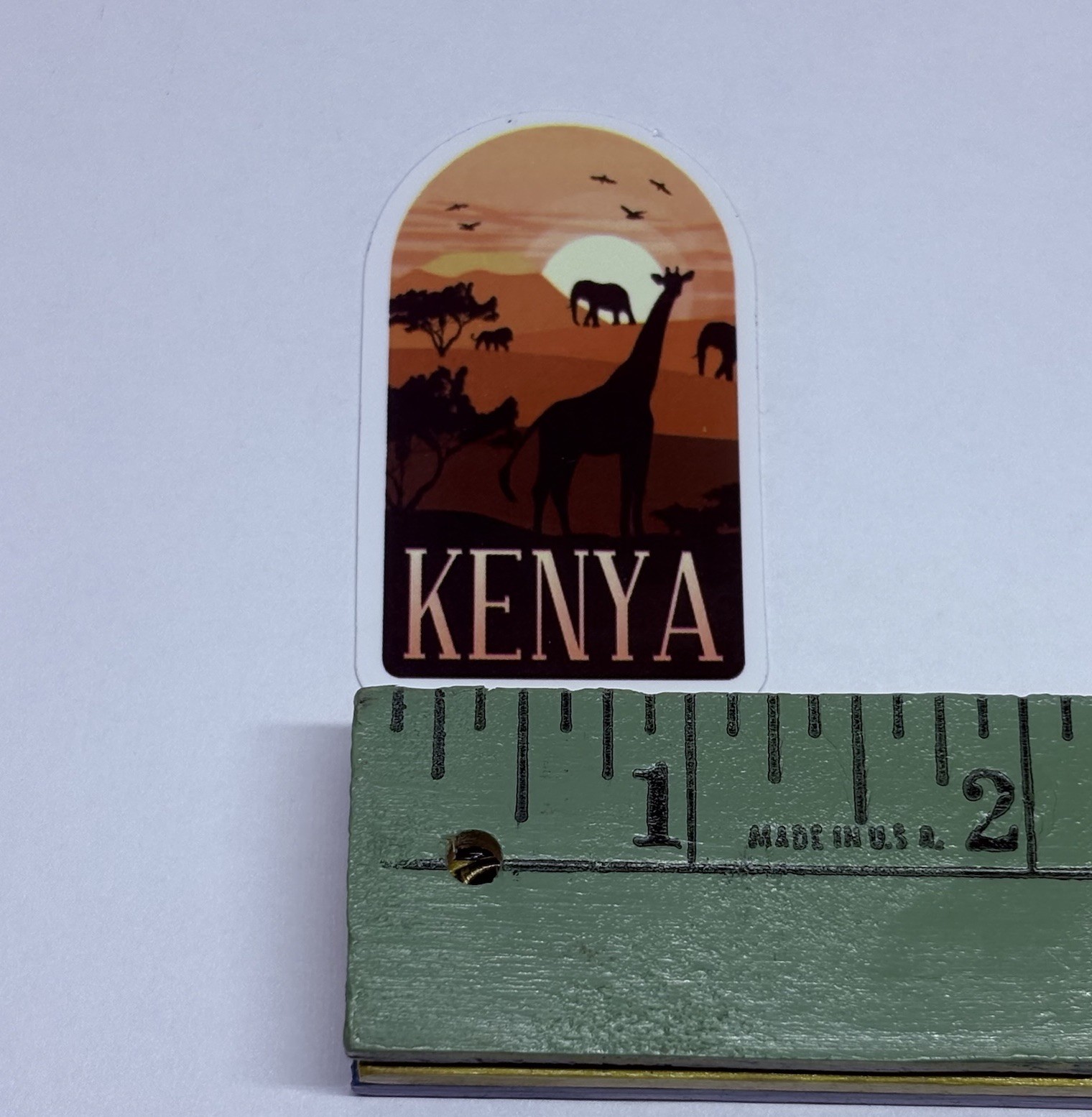 Kenya Safari Giraffe Sticker Travel City Tour Art Decal Vinyl Souvenir Tc9