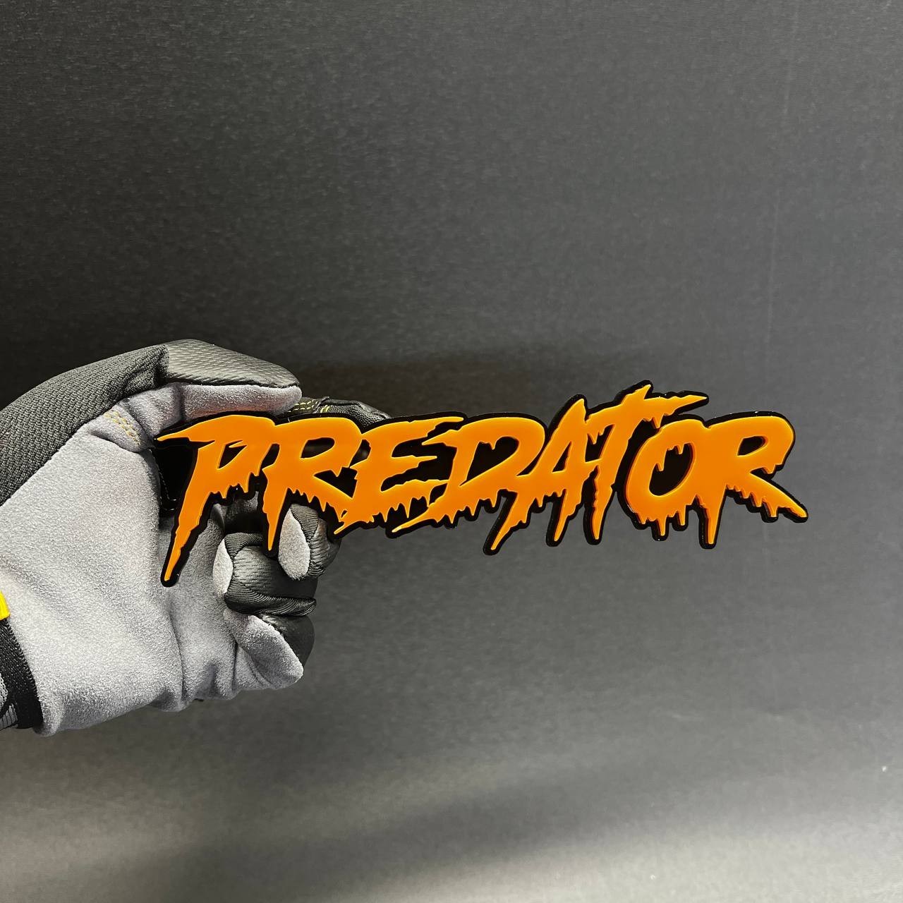 1PC PREDATOR Custom 3D Text Car Badge Fender Emblem Tailgate Toolbox Decal
