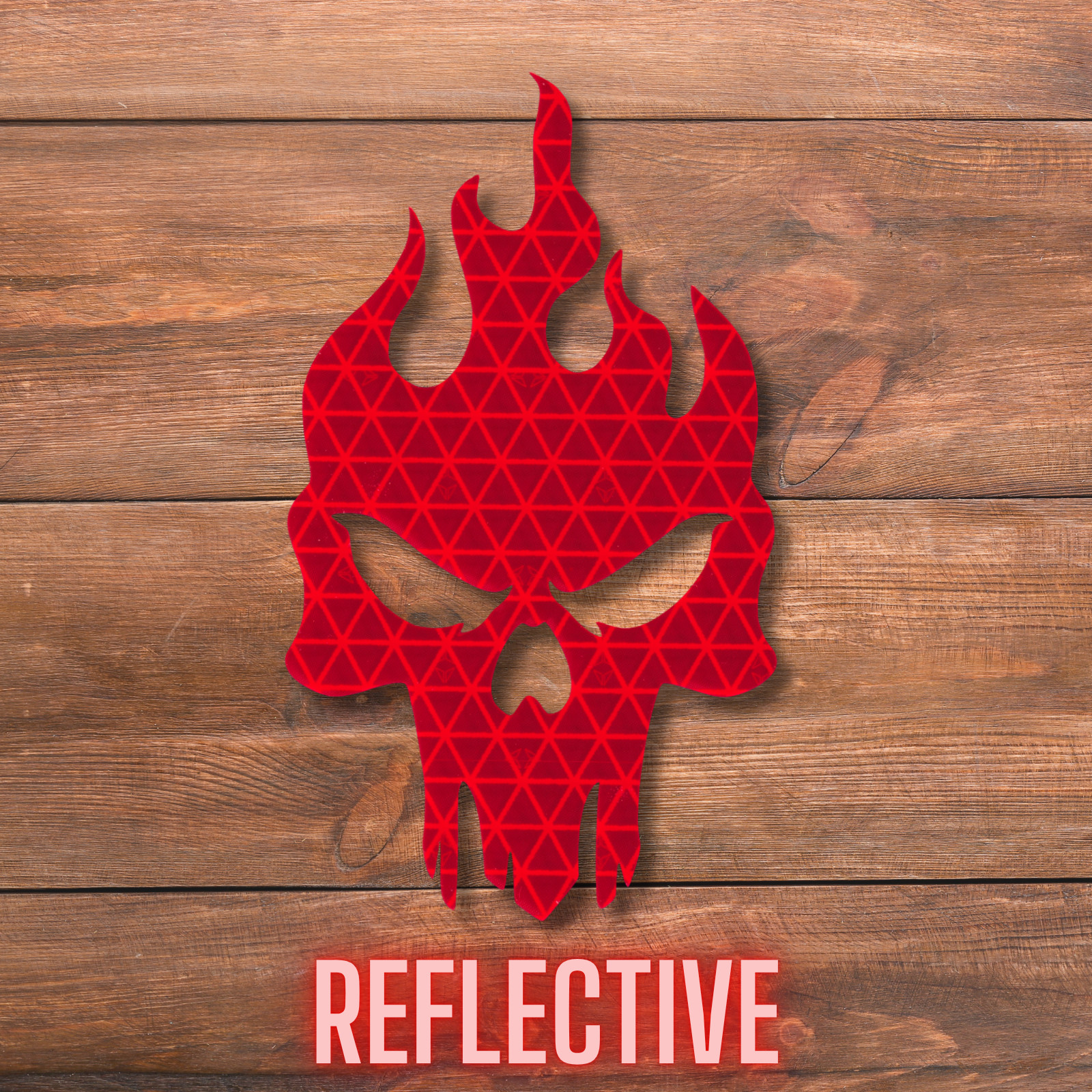 Flaming Skull Reflective Stickers Ghostrider Punisher Reflector Decals