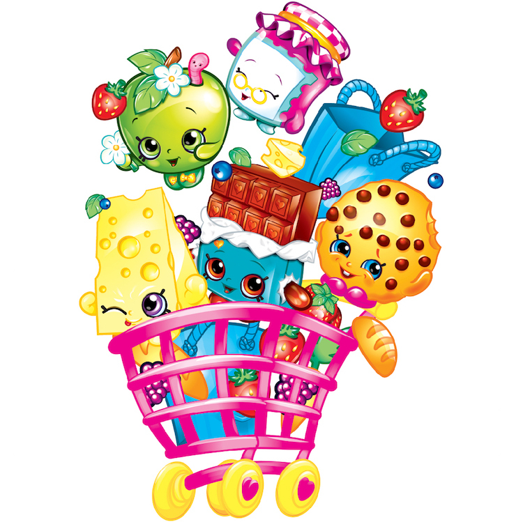 Girls Shopkins Bedroom Wall Decals Removable Toy Wall Vinyl Mural Decal, s66