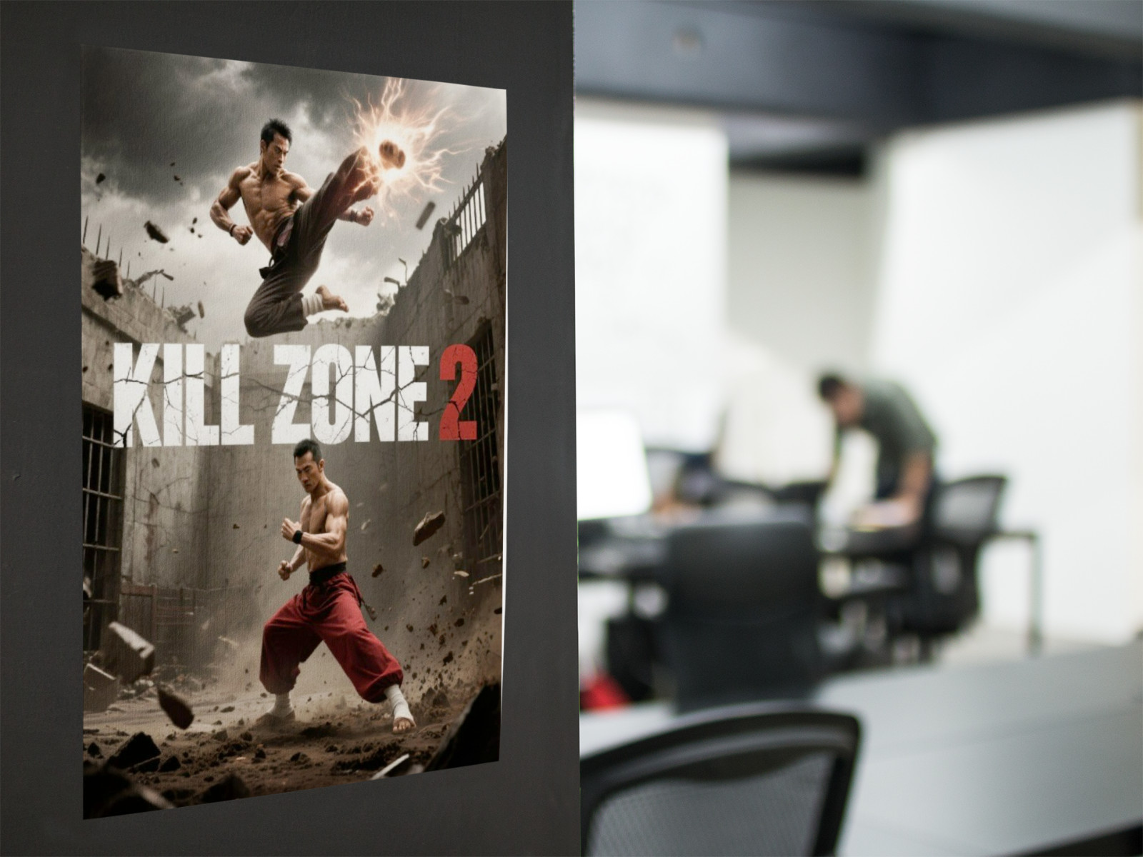 KILL ZONE 2 Movie Wall Vinyl Decal Poster Canvas Print Removable Adhesive