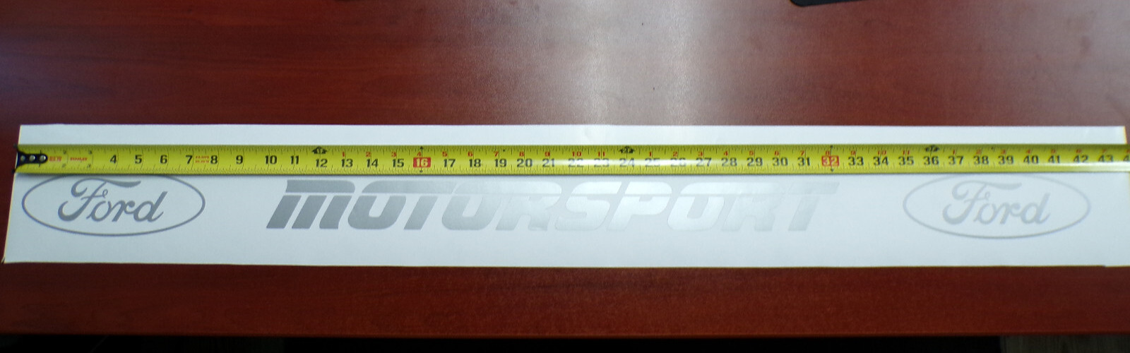 FORD MOTORSPORT TRUCK VINYL DECAL OFFROAD CAR STICKER SILVER GREY MADE IN USA