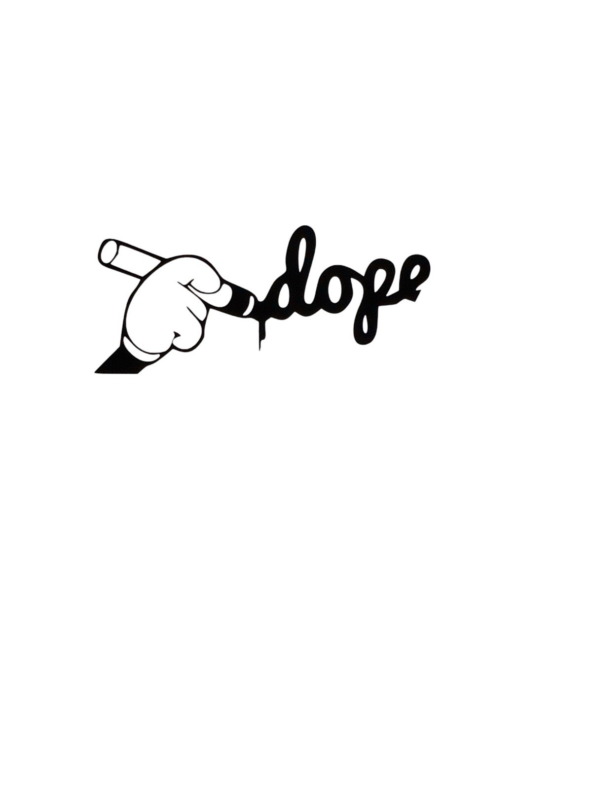 JDM Dope hand vinyl decal for most smooth surface's car, truck, laptop