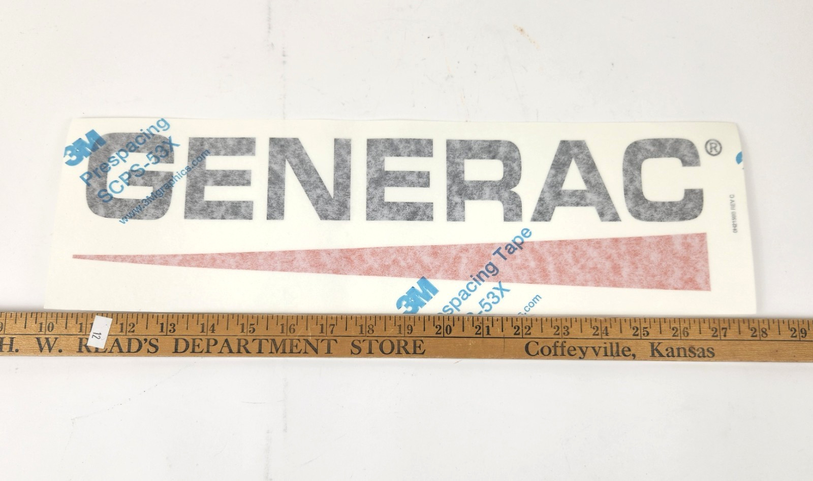Generac Logo OEM Stick-On Decal Sticker 18" x 5.25" FG51954 for Generator